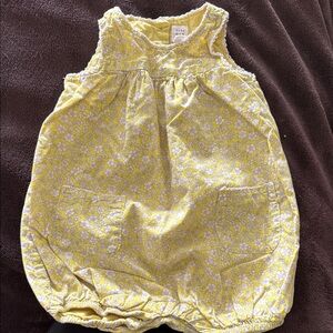 GAP Sunny Yellow Floral Bodysuit